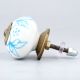 Turquoise Floral Knob