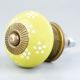 Yellow Ceramic Floral Drawer Knob Online