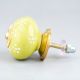 Yellow Ceramic Floral Drawer Knob Online