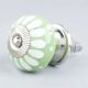 Sage Green Floral Ceramic Wardrobe Knobs Online