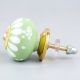 Sage Green Floral Ceramic Wardrobe Knobs Online