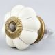 White Golden Medium Knob