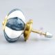 Grey And White Ceramic Melon Drawer Knob
