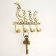 Brass Mother and Baby Geese Wall Hook Key Holder