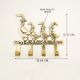 Brass Mother and Baby Geese Wall Hook Key Holder