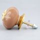 Golden Leaf Ceramic Floral Drawer Knob Online