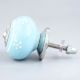 Turquoise Floral Knob