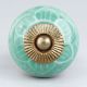 Olive Green Flower Dresser Knob