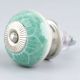 Olive Green Flower Dresser Knob