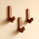 Natural Bird Shape Wooden Adheshive Wall Hook-Pack of 3