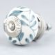 Grey Leaf Ceramic Knob (1)
