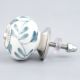 Grey Leaf Ceramic Knob (1)