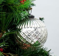 Set Of 3 Piece Antique Round Cut Christmas Ornament