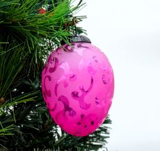 Set Of 3 piece Pink Avocado Christmas Hanging