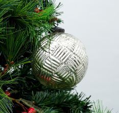 Silver Cut Christmas Hanging