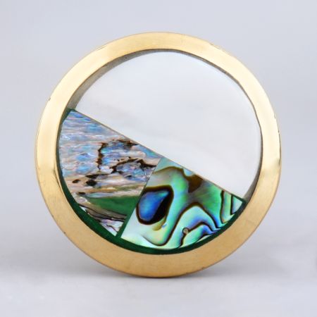 Stephen Brass Shell Cabinet Knob