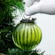 Set Of 4 Piece Green Solid Melon Christmas Hanging