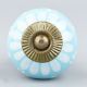 Turquoise Floral Ceramic Drawer Knobs Online