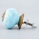 Turquoise Floral Ceramic Drawer Knobs Online