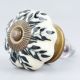 Black Leaf Dresser Knob