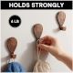 Wooden Adhesive Hot Air Balloon Shape Wall Hooks-3 Pieces