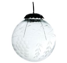 Set Of 4 Piece Clear Grapes Cut Christmas Hanging