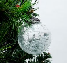 Clear Grapes Cut Christmas Hanging