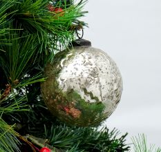 Set Of 3 Piece Fish Cut Round Antique Christmas Ornament