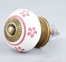 Pink Small Flower Knob