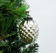 Silver Small Cut Christmas Hanging