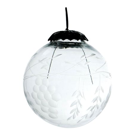 Set Of 4 Piece Clear Grapes Cut Christmas Hanging