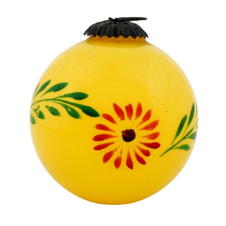 Set Of 3 piece Yellow Round Flower Christmas Hanging