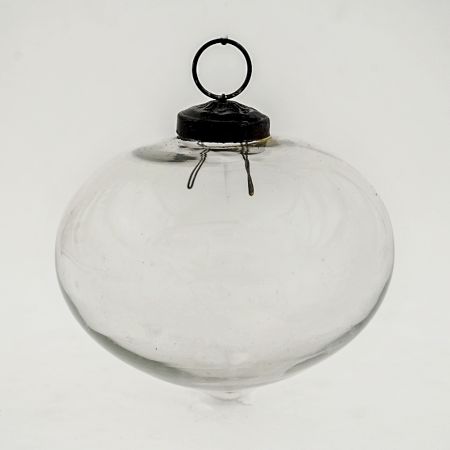 Set Of 4 piece Clear Turnip Christmas Hanging