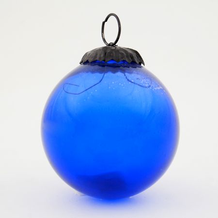 Set Of 4 piece Navy Blue Round Christmas Hanging