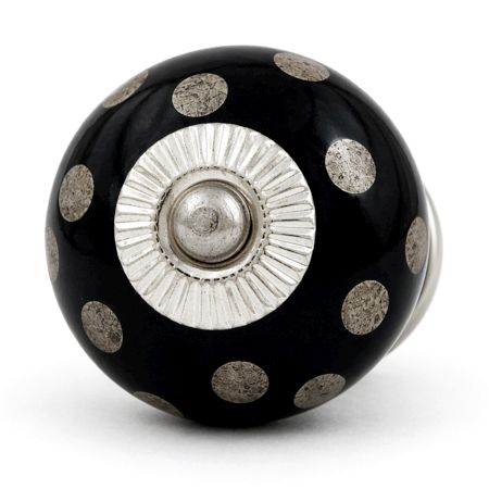 Silver Dot Ceramic Dresser Knobs Online