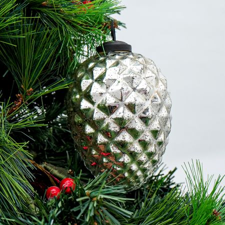 Silver Cut Christmas Hanging