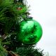Set Of 4 Piece Green Leaf Cut Christmas Hanging