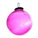 Set Of 4 Piece Pink Leaf Cut Christmas Hanging