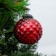 Set Of 4 Piece Red Solid Custard Apple Christmas Hanging