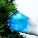 Set Of 4 Piece Turquoise Leaf Cut Christmas Hanging