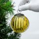 Set Of 4 Piece Yellow Solid Melon Christmas Hanging