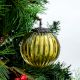 Set Of 4 Piece Yellow Solid Melon Christmas Hanging