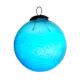 Set Of 4 Piece Turquoise Round Leaf Christmas Hanging