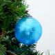 Set Of 4 Piece Turquoise Round Leaf Christmas Hanging