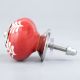 Red White Leaf Knob