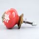 Red White Leaf Knob