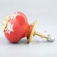 Red White Leaf Knob