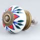 Red Flower Ceramic Dresser Knob Online