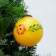 Set Of 3 piece Yellow Round Flower Christmas Hanging