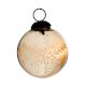 Set Of 4 piece Brown Round Leaf Cut Christmas Hanging